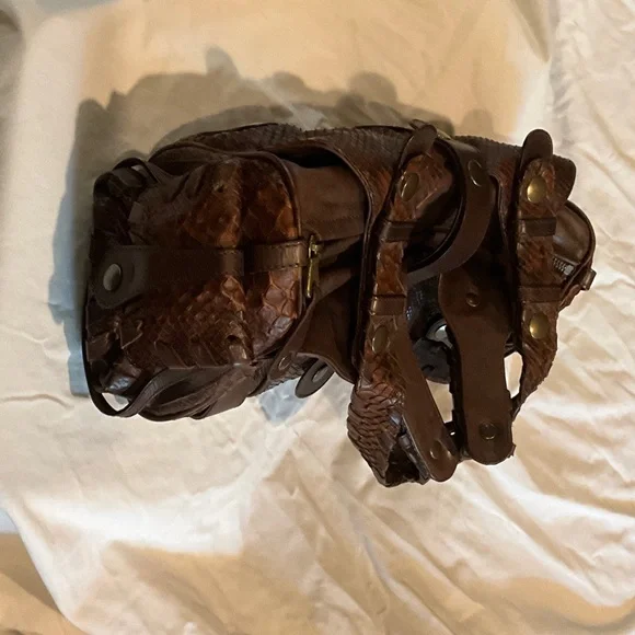 Brown Chloe Python bag - Picture 5 of 9